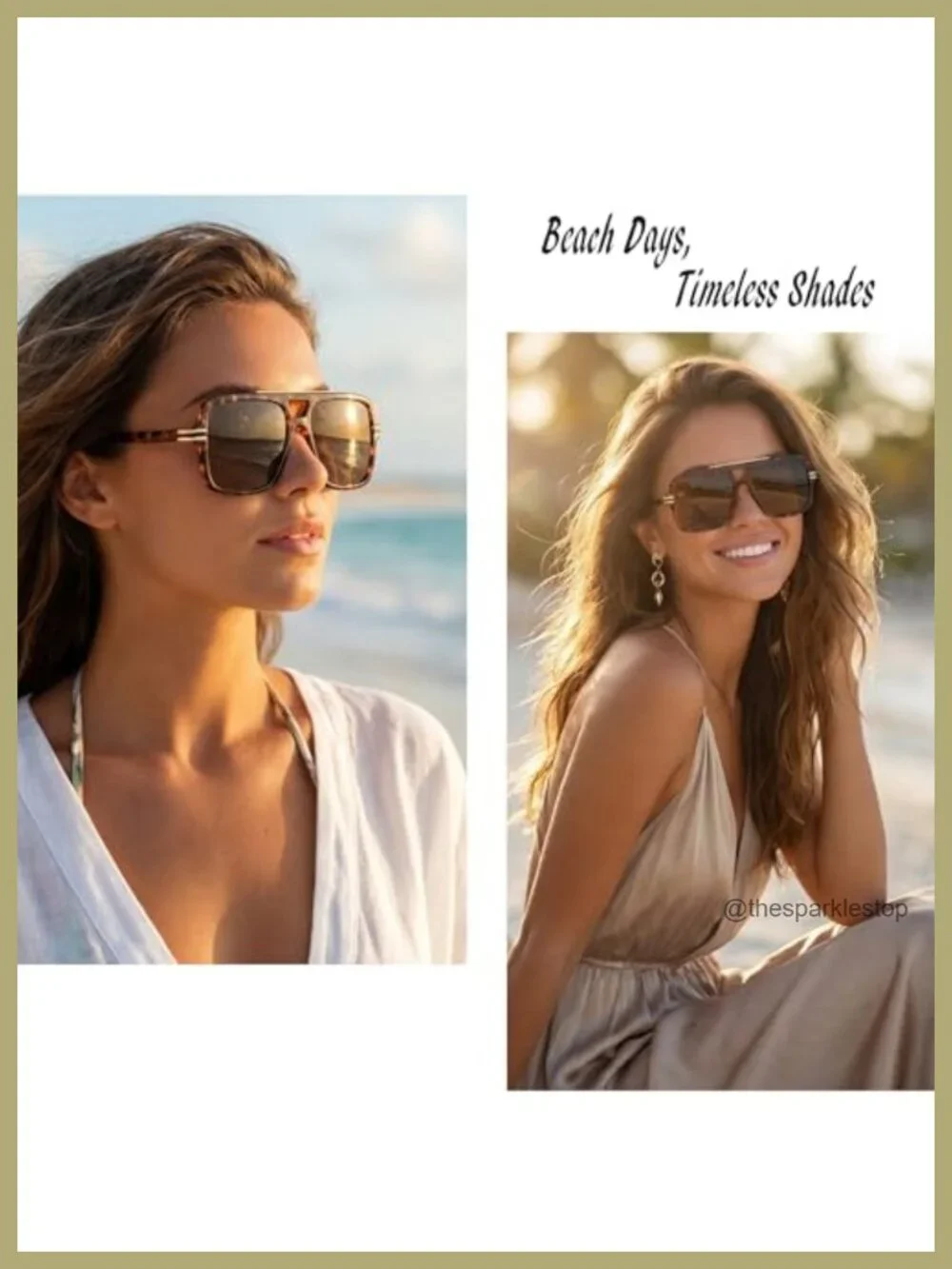 Polarized Oversized Aviator Sunglasses UV400 Protection Women's Fashion Shades
